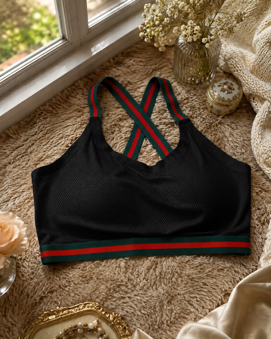 (Pack of 3) Cross Strap Sports Form Padded Bra - Image 3