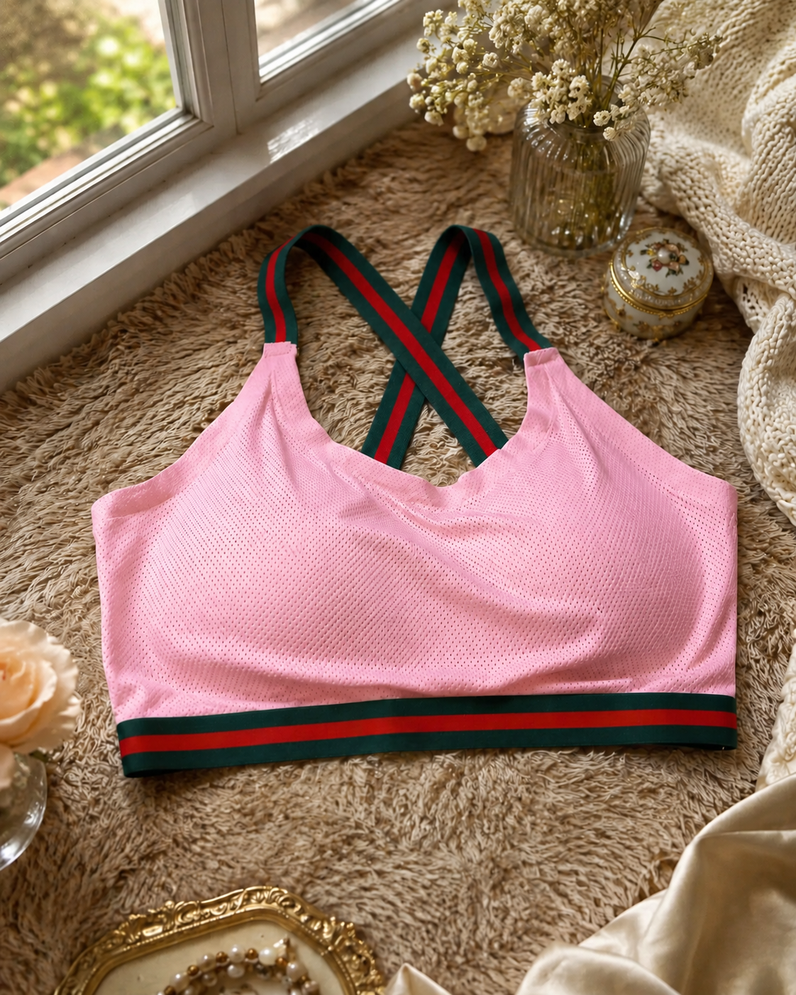 (Pack of 3) Cross Strap Sports Form Padded Bra - Image 5