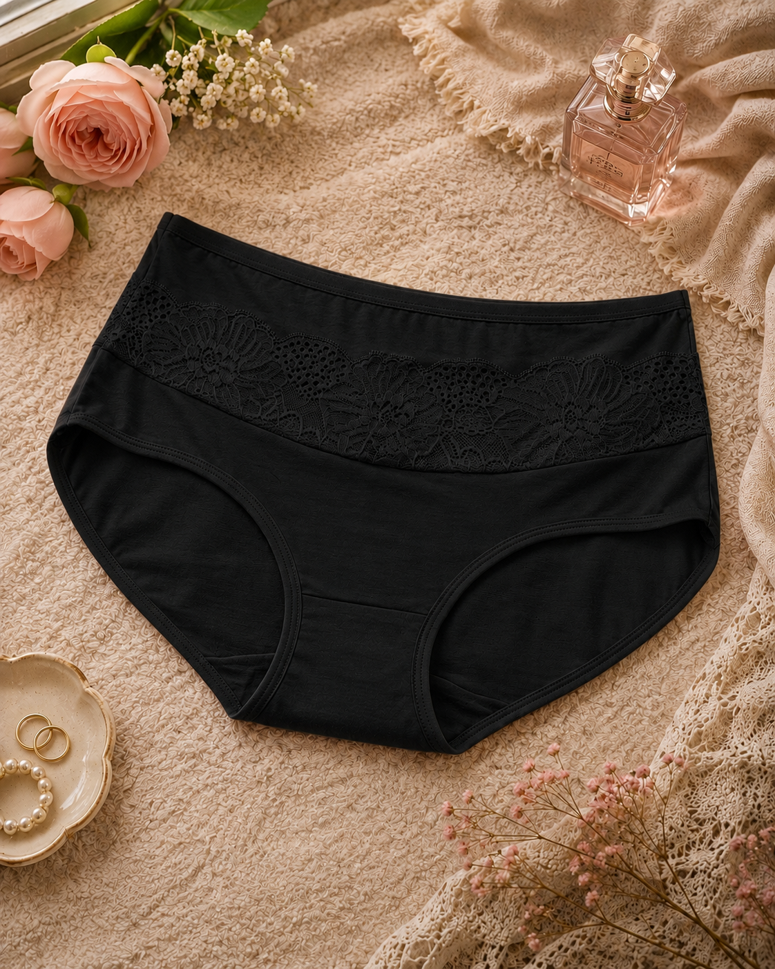 (Pack of 3) Lace Panel Comfort Panty - Image 5