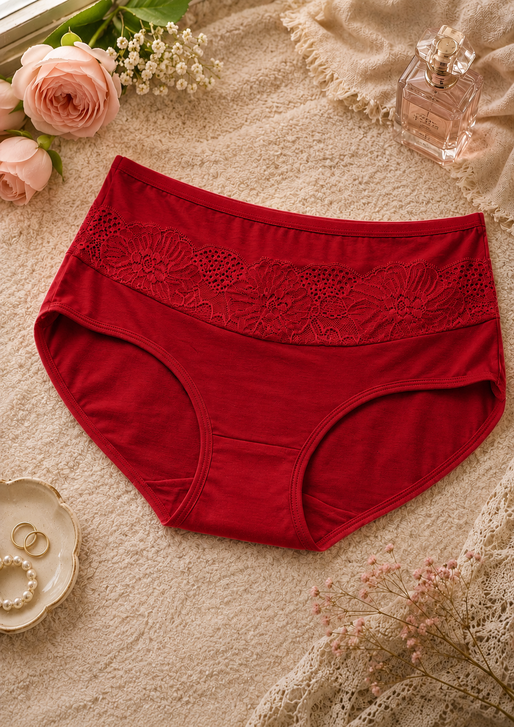 (Pack of 3) Lace Panel Comfort Panty - Image 4