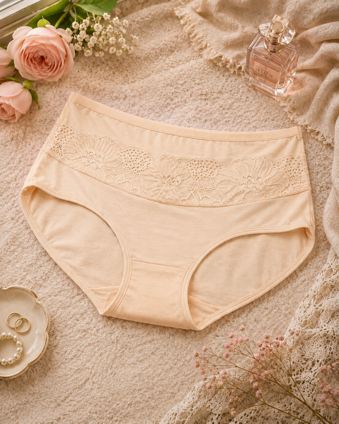 (Pack of 3) Lace Panel Comfort Panty - Image 2