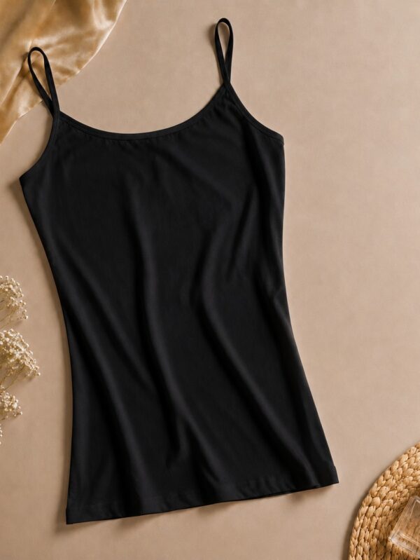Black Long Camisole for Women