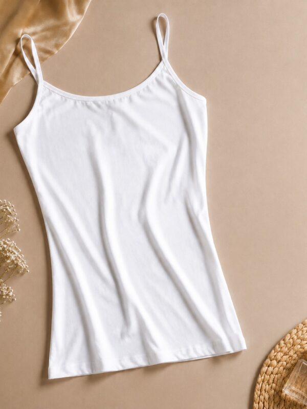 White Long Camisole for Women